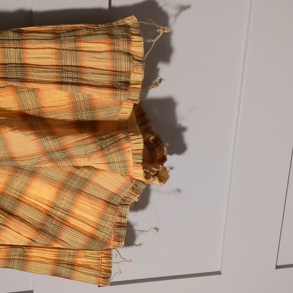 Yellow flannel romper size M Urban outfitters - Picture 5 of 5